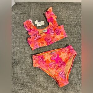 Crewcuts Vibrant Pink and Orange Kids Bikini